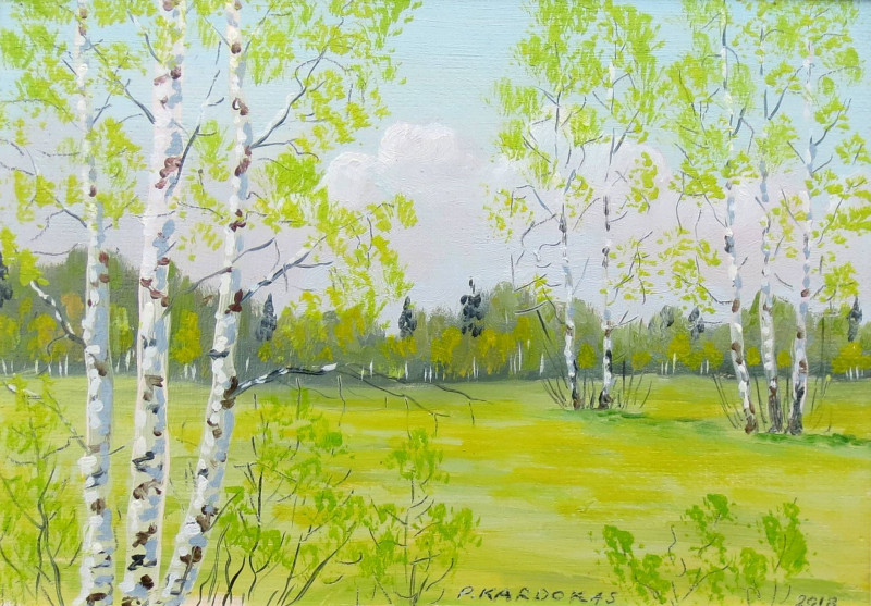 Petras Kardokas tapytas paveikslas Pavasaris, Paveikslai su pavasariu , paveikslai internetu