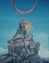 Silvija Pupelytė tapytas paveikslas Absoliutizmas / parama Ukrainai, Slava Ukraini , paveikslai internetu
