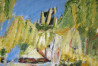 Gitas Markutis tapytas paveikslas Medžiai parke, Abstrakti tapyba , paveikslai internetu
