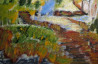 Gitas Markutis tapytas paveikslas Medžiai parke, Abstrakti tapyba , paveikslai internetu