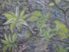 Lilac Leaves In Springtime original painting by Aida Kačinskaitė. Paintings With Spring
