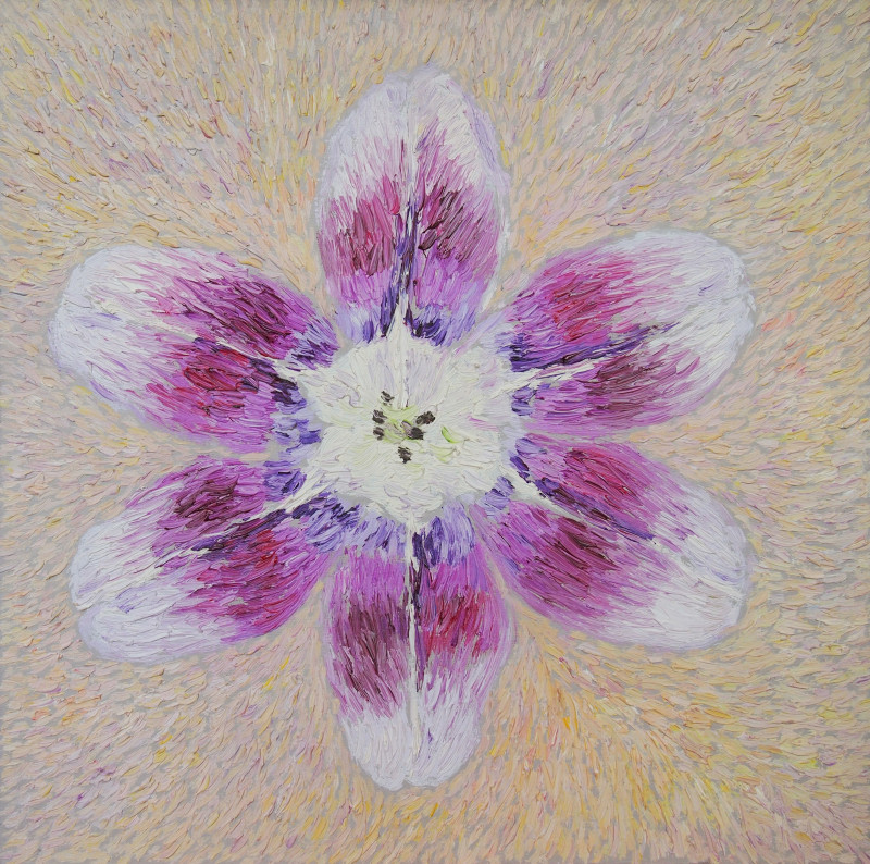 Meditation. Tulip Blossom original painting by Aida Kačinskaitė. Home