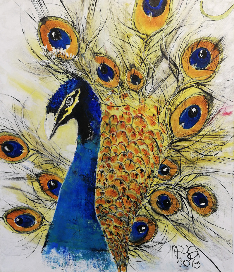 Inesa Škeliova tapytas paveikslas Stebuklingas paukštis, Animalistiniai paveikslai , paveikslai internetu