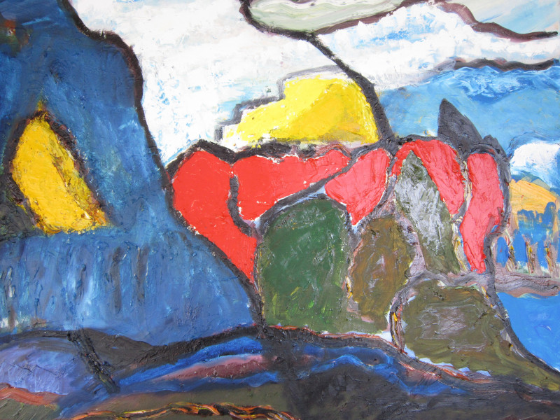 Gitas Markutis tapytas paveikslas Minčių salos, Abstrakti tapyba , paveikslai internetu
