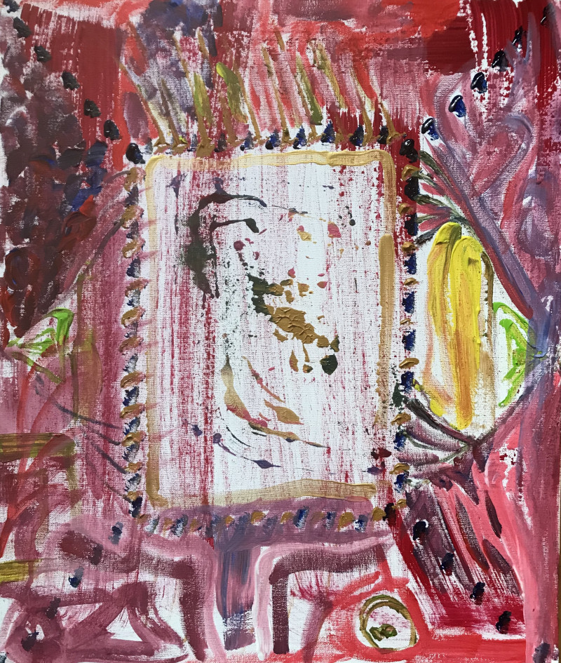 Birutė Paplauskaitė tapytas paveikslas Fantazija I, Abstrakti tapyba , paveikslai internetu