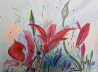Lilies original painting by Arvydas Martinaitis. For Art Collectors