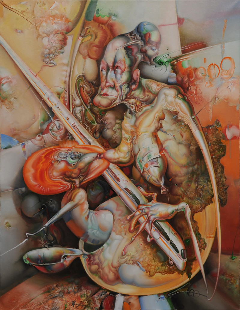 Antanas Adomaitis tapytas paveikslas Neplanuotas senosios Europos nėštumas, Meno kolekcionieriams , paveikslai internetu