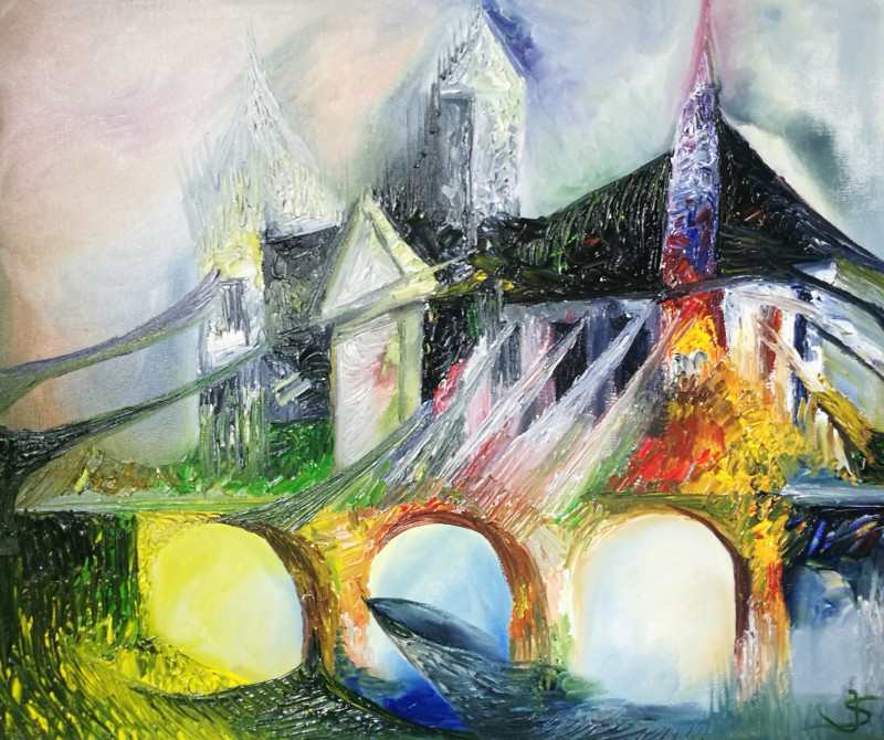 Simona Juškevičiūtė tapytas paveikslas Notre Dame drama, Fantastiniai paveikslai , paveikslai internetu