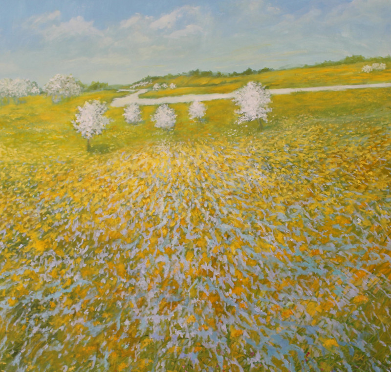 The Celebration Continues original painting by Rasa Kondrusevičienė. Spring Paintings