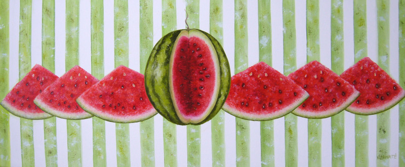 Watermelon Mania original painting by Viktorija Labinaitė. Home
