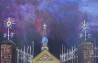St. Virgin Mary Church original painting by Dalius Virbickas. Urbanistic - Cityscape