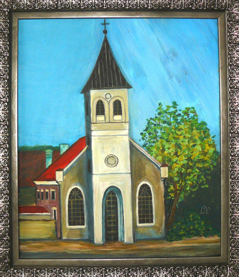Dalius Virbickas tapytas paveikslas Kauno Evangelikų Liuteronų Šventosios Trejybės bažnyčia, Peizažai , paveikslai internetu