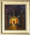 Dalius Virbickas tapytas paveikslas Paberžės Švč. Mergelės Marijos apsilankymo bažnyčia, Urbanistinė tapyba , paveikslai inte...