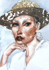 Agnė Laurinavičiūtė Liakienė tapytas paveikslas Vasaros strazdanos, Mados iliustracija , paveikslai internetu