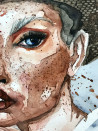 Agnė Laurinavičiūtė Liakienė tapytas paveikslas Vasaros strazdanos, Mados iliustracija , paveikslai internetu
