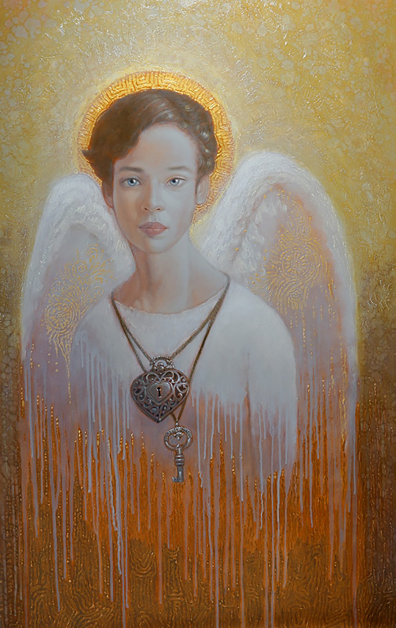 Angel Of Hear original painting by Ramūnas Naumavičius. Paintings With People