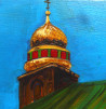 Dalius Virbickas tapytas paveikslas Kauno Šv. Mikalojaus Stebukladario sentikių cerkvė, Urbanistinė tapyba , paveikslai inter...