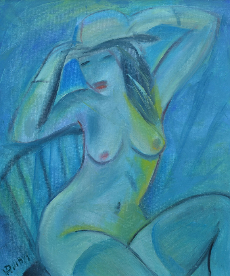 Vaidotas Ruibys tapytas paveikslas Šokėja, Moters grožis , paveikslai internetu