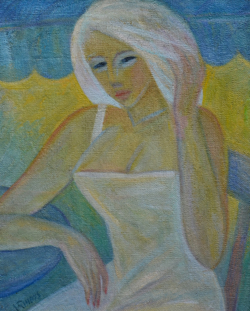 Vaidotas Ruibys tapytas paveikslas Stalelis dviems, Moters grožis , paveikslai internetu