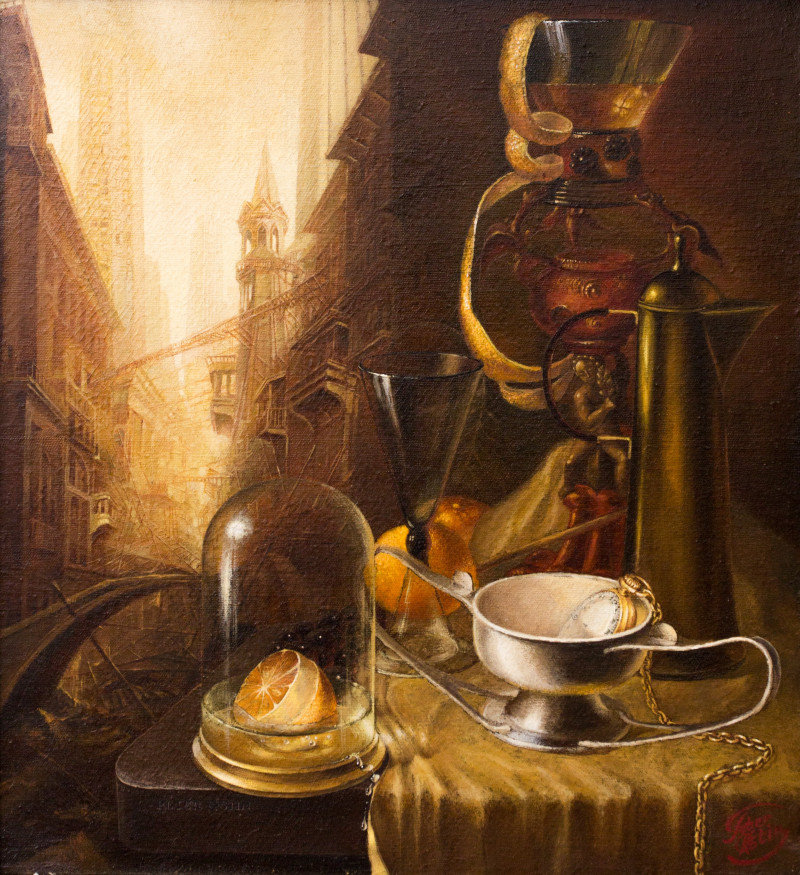 Petras Kostinas tapytas paveikslas Belaikė realybė, Tapyba aliejumi , paveikslai internetu