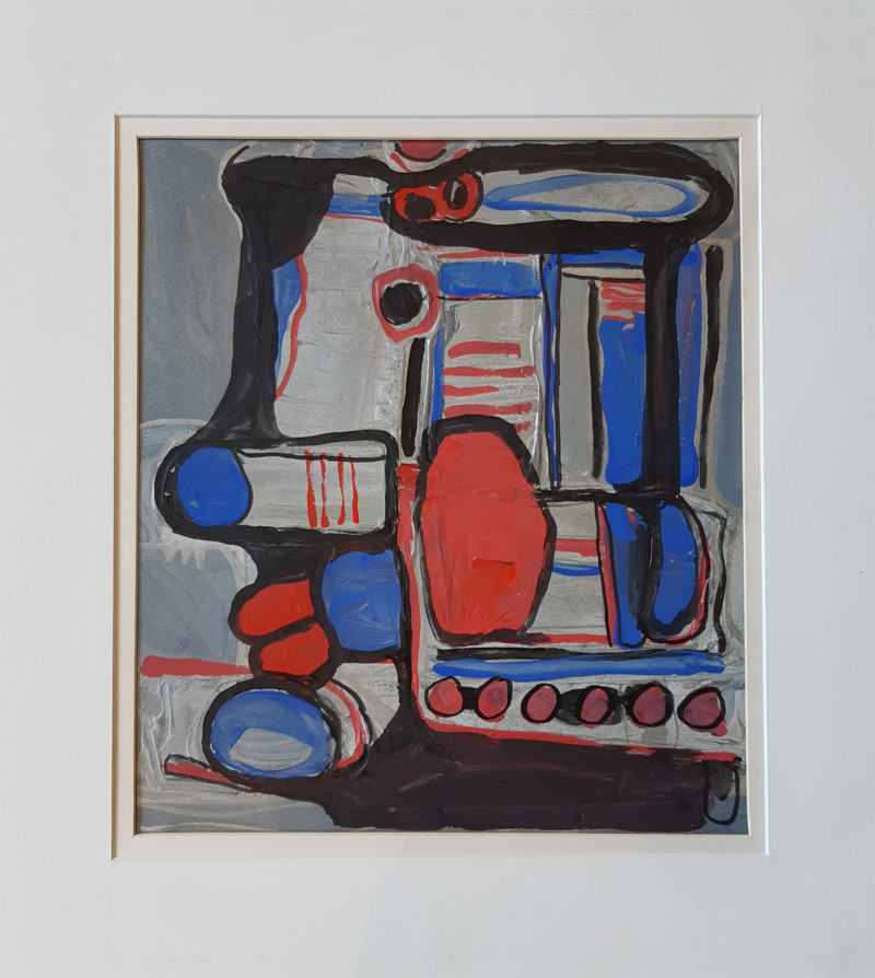Vilius-Ksaveras Slavinskas tapytas paveikslas Vėsūs ritmai, Abstrakti tapyba , paveikslai internetu