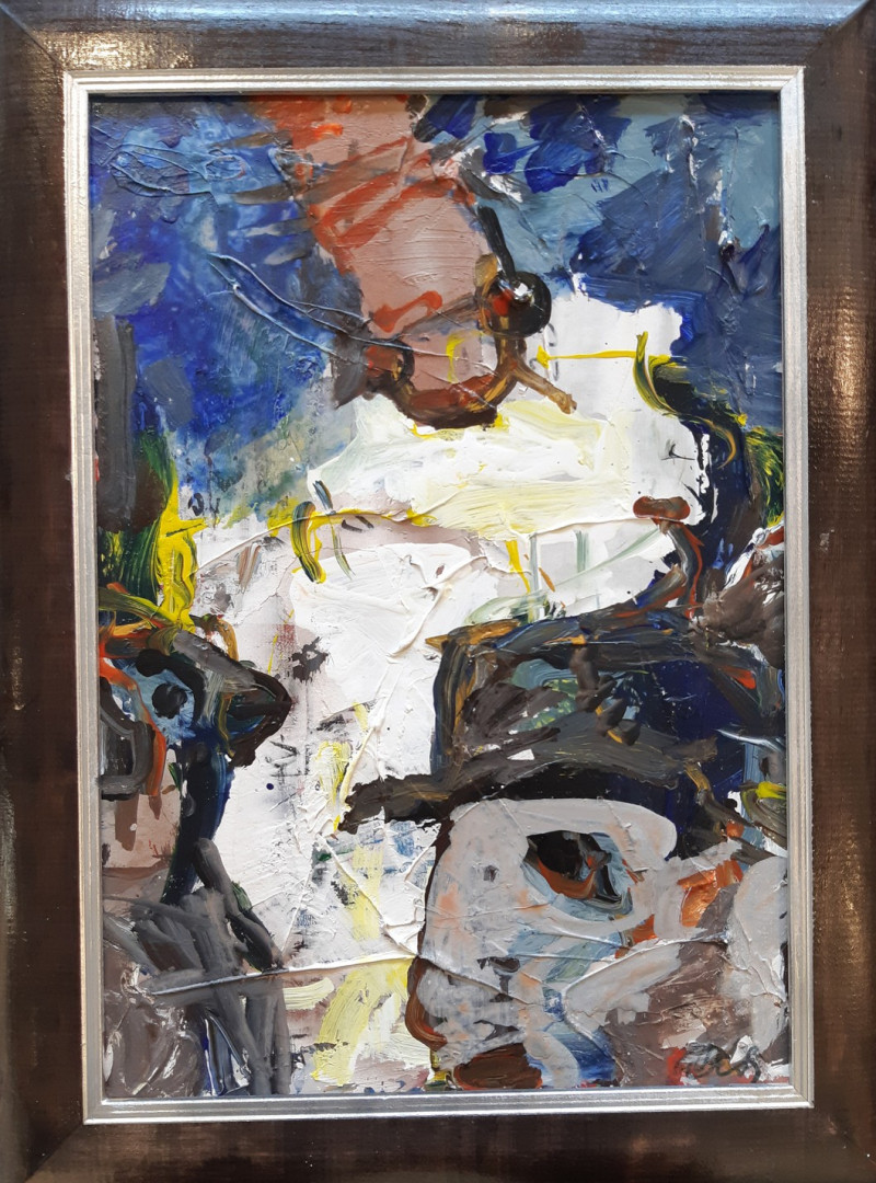 Vilius-Ksaveras Slavinskas tapytas paveikslas Fragmentas, Abstrakti tapyba , paveikslai internetu