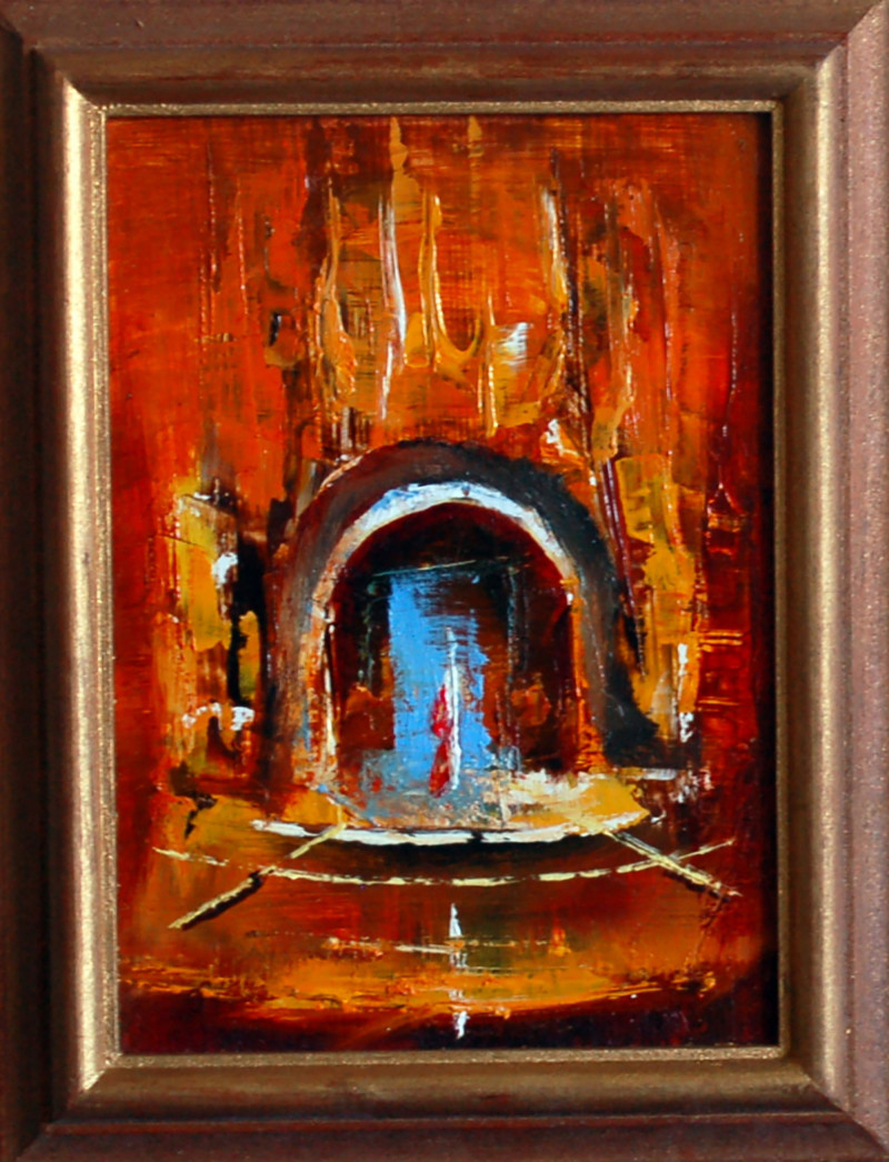 Jonas Dailidėnas tapytas paveikslas Vartai, Abstrakti tapyba , paveikslai internetu