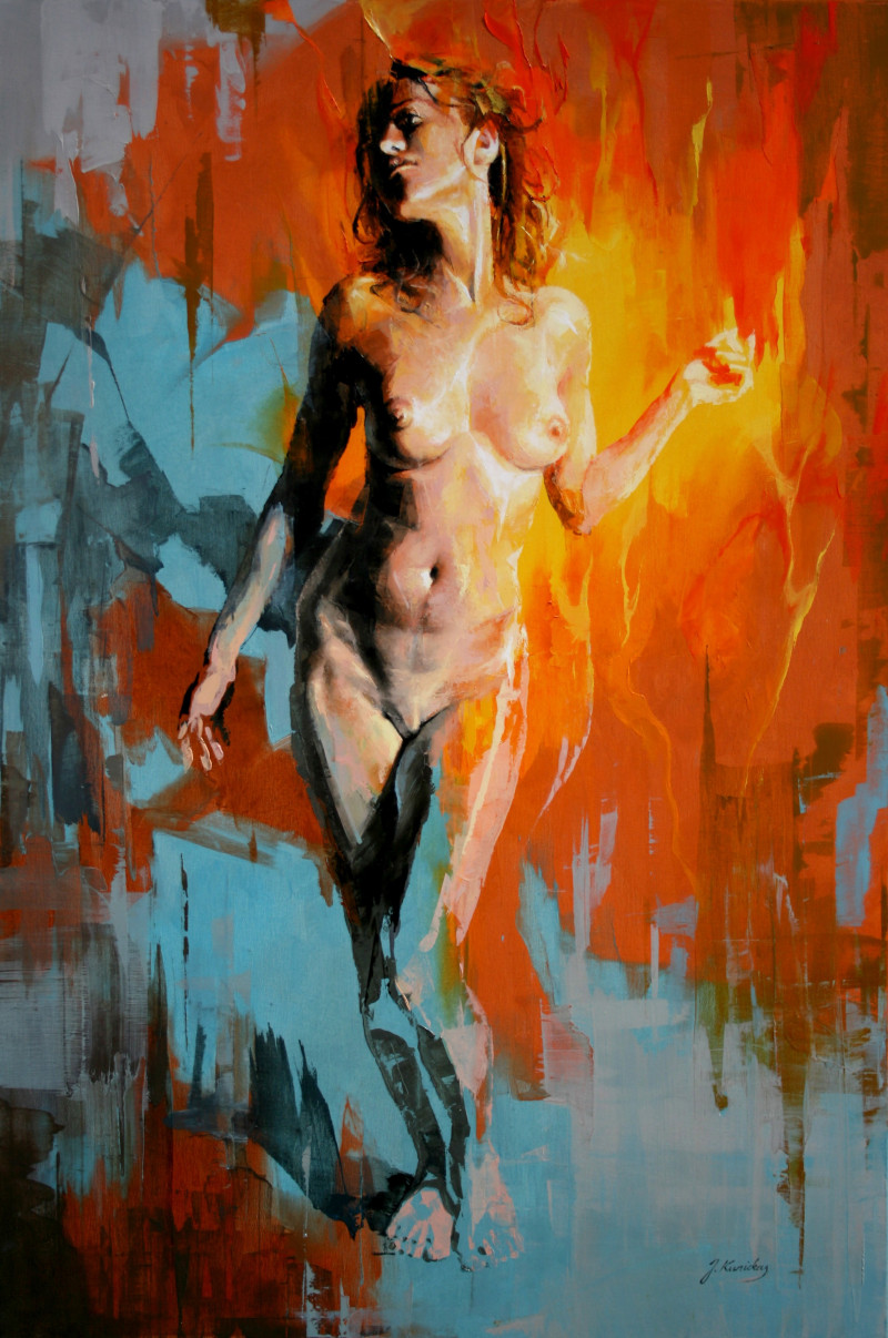Jonas Kunickas tapytas paveikslas JK19-0730 Magija, NSFW kategorija , paveikslai internetu