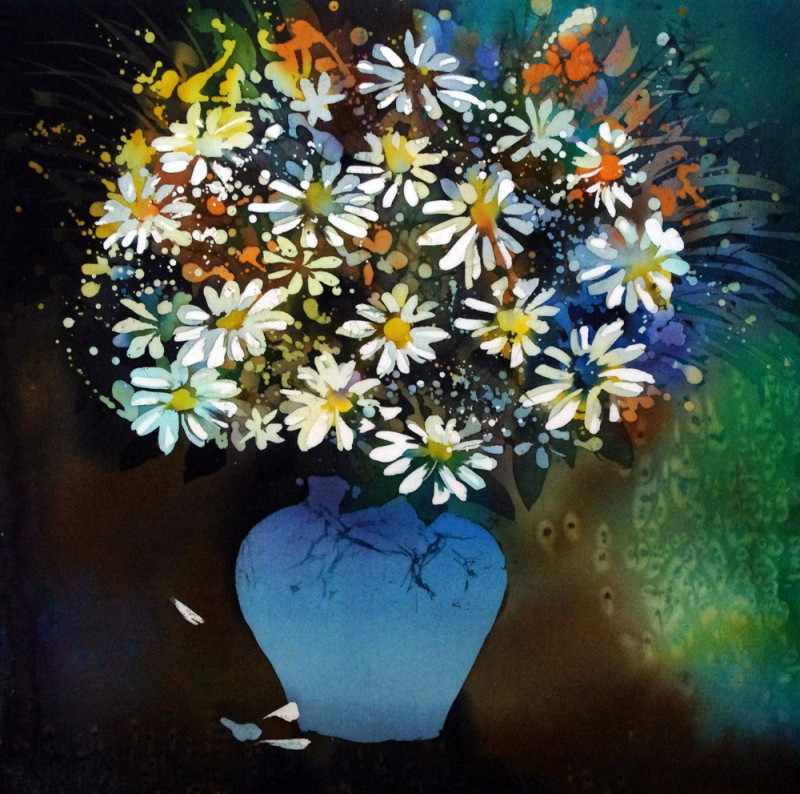 Summer original painting by Svetlana Grigonienė. Flowers