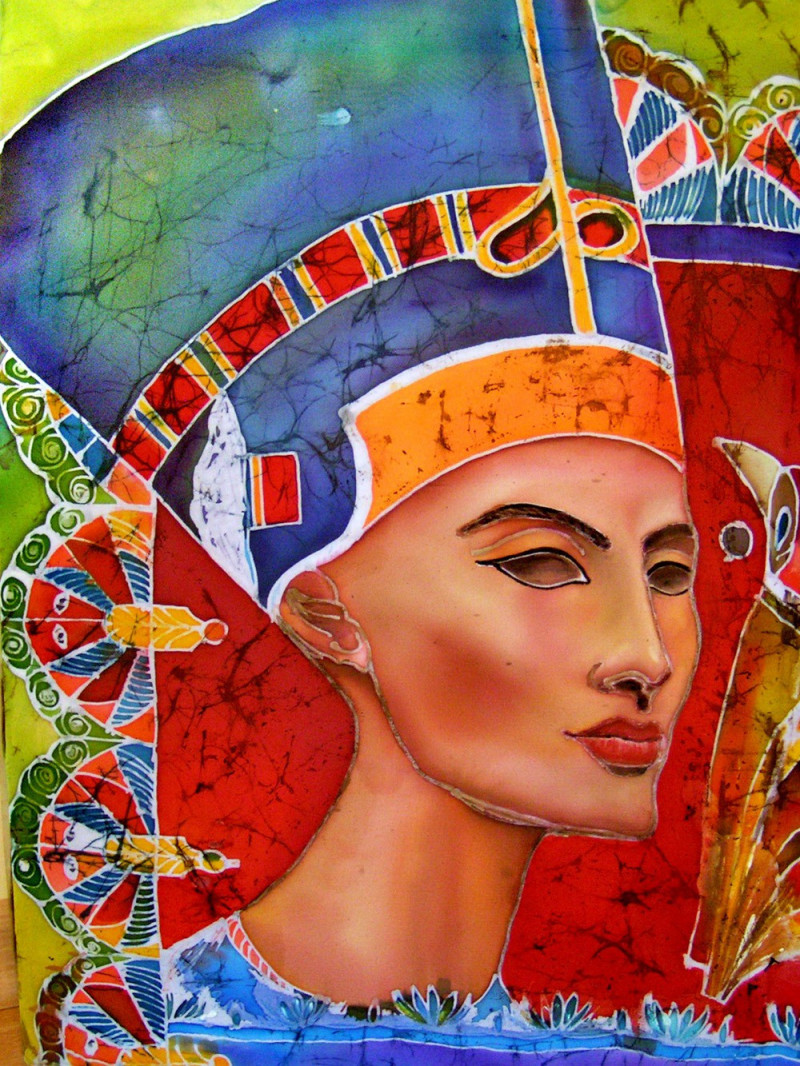 Svetlana Grigonienė tapytas paveikslas Nefertitė, Kita technika , paveikslai internetu