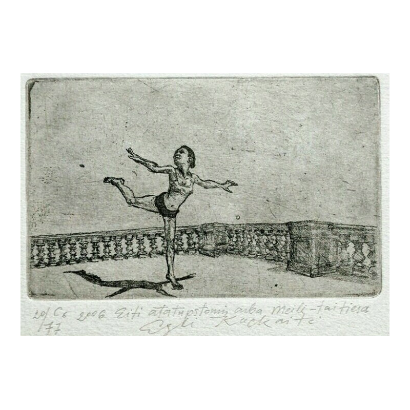 Eglė Kuckaitė tapytas paveikslas Meilė - tai tiesa, Šokis ir muzika , paveikslai internetu