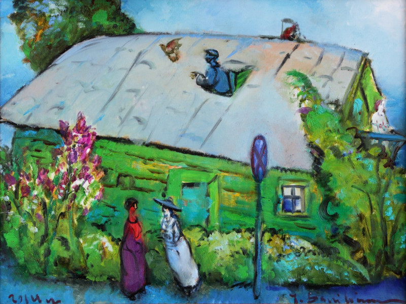 Jonas Daniliauskas tapytas paveikslas Žalias namelis Palangoje, Meno kolekcionieriams , paveikslai internetu