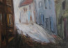 Birutė Ašmonienė tapytas paveikslas Vizijos senamiestyje, Urbanistinė tapyba , paveikslai internetu