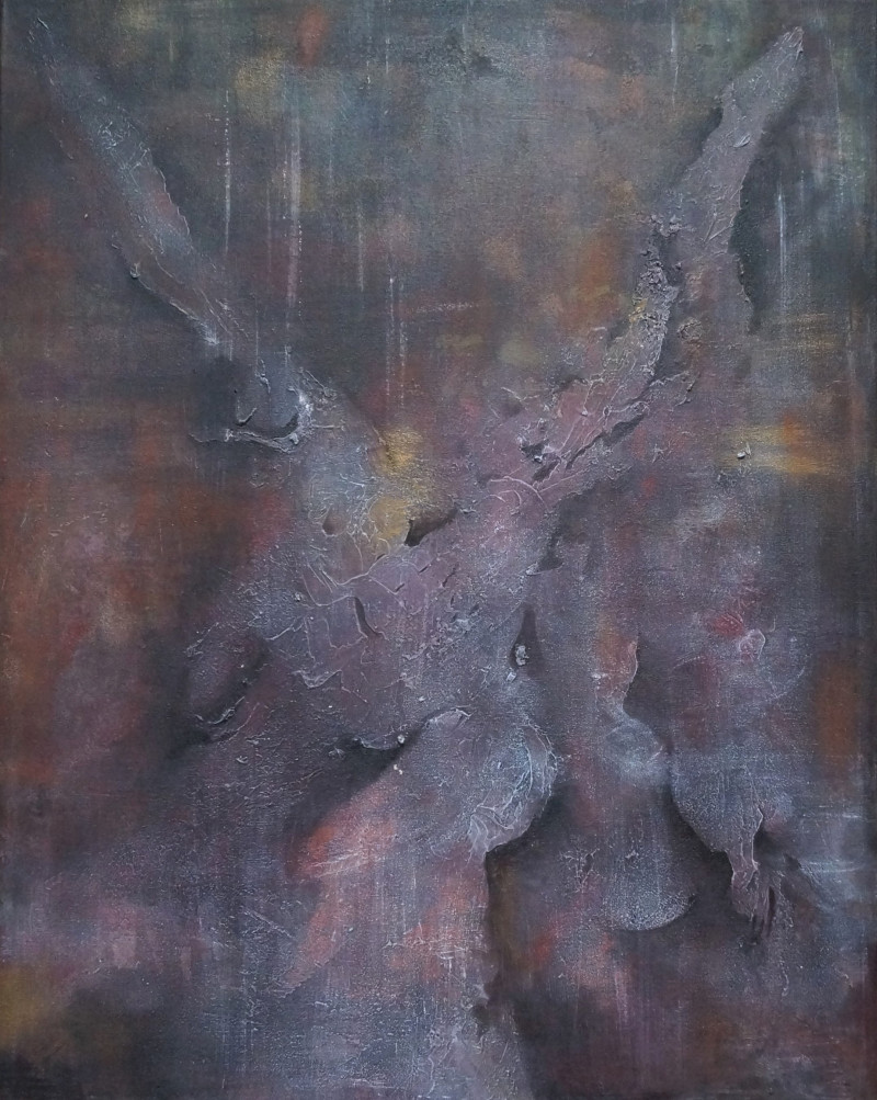 Lina Videckienė tapytas paveikslas Sparnai, Abstrakti tapyba , paveikslai internetu