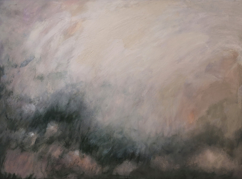 Saulė Želnytė tapytas paveikslas Vakaro jūros purslai, Abstrakti tapyba , paveikslai internetu