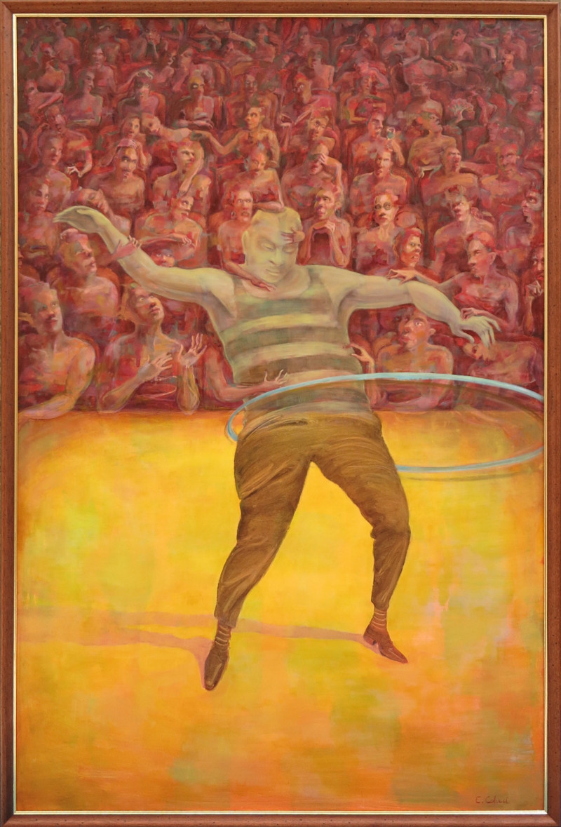 Eglė Colucci tapytas paveikslas Francis Bacon suka lanką, Meno kolekcionieriams , paveikslai internetu