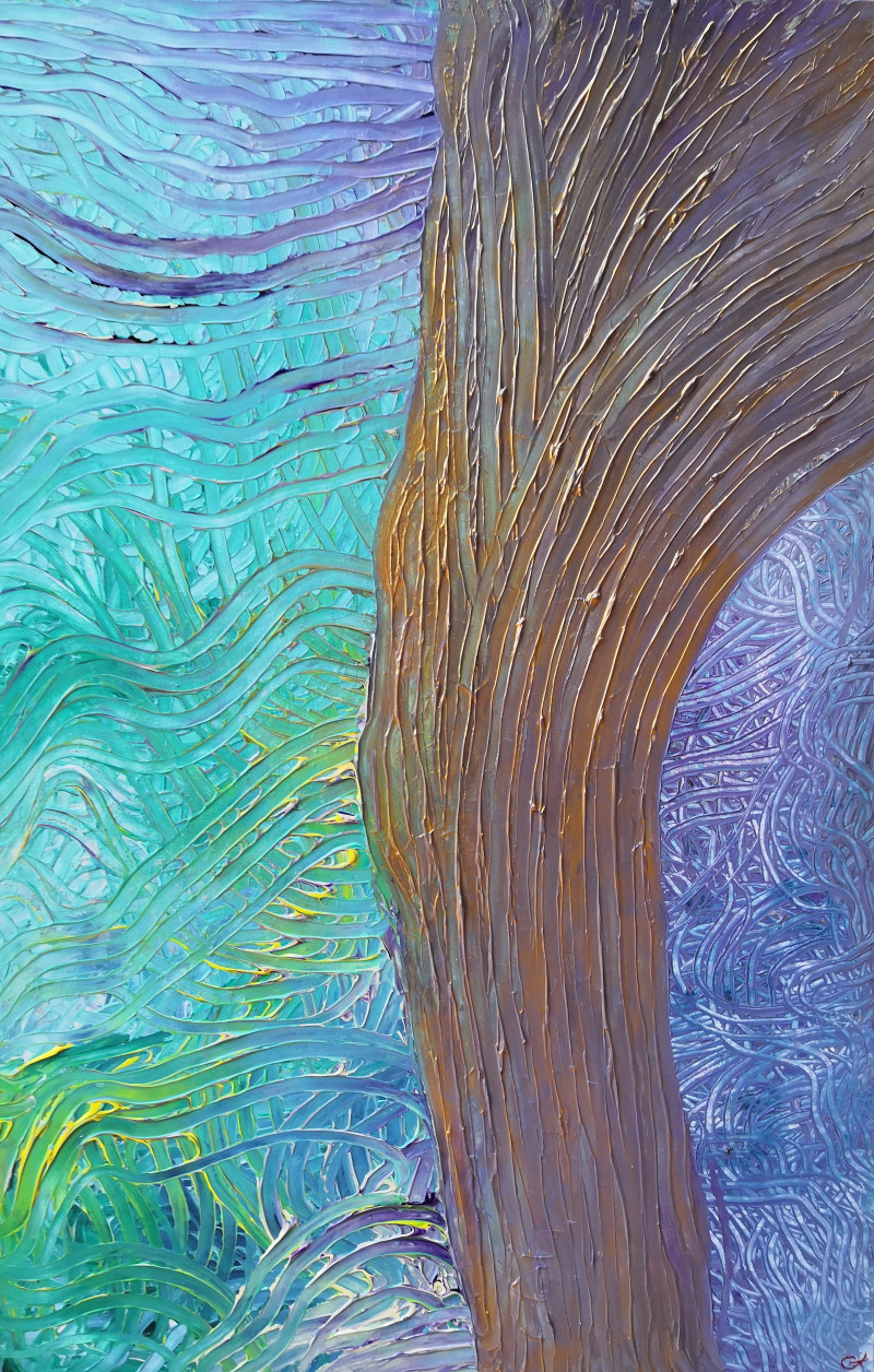 Aušrinė Gudienė tapytas paveikslas Angelo sparnai, Abstrakti tapyba , paveikslai internetu