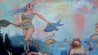 Eglė Colucci tapytas paveikslas Piknikas prie ežero, Tapyba su žmonėmis , paveikslai internetu