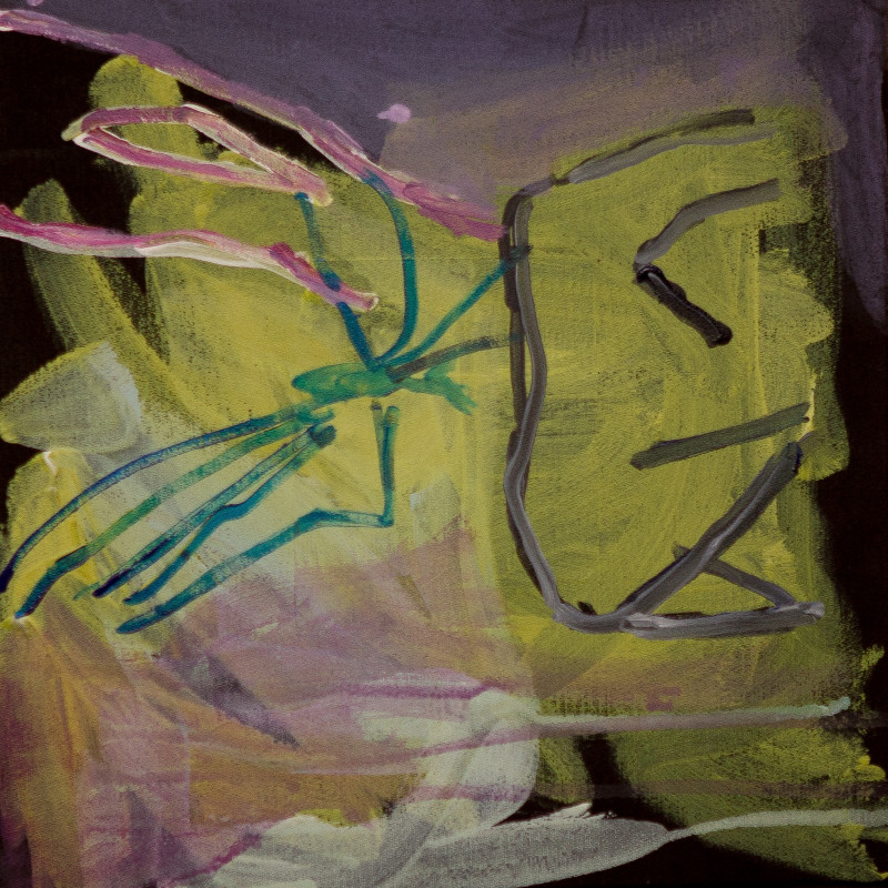 Birutė Paplauskaitė tapytas paveikslas Abstrakcija Nr.1, Abstrakti tapyba , paveikslai internetu