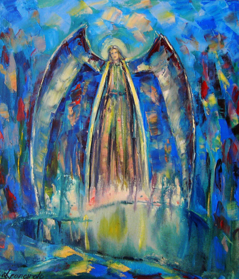 Leonardas Černiauskas tapytas paveikslas Angelas, Angelų kolekcija , paveikslai internetu