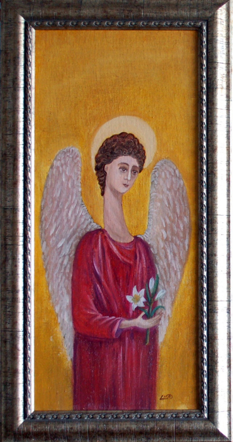 Lidija Dailidėnienė tapytas paveikslas Angelas, Angelų kolekcija , paveikslai internetu