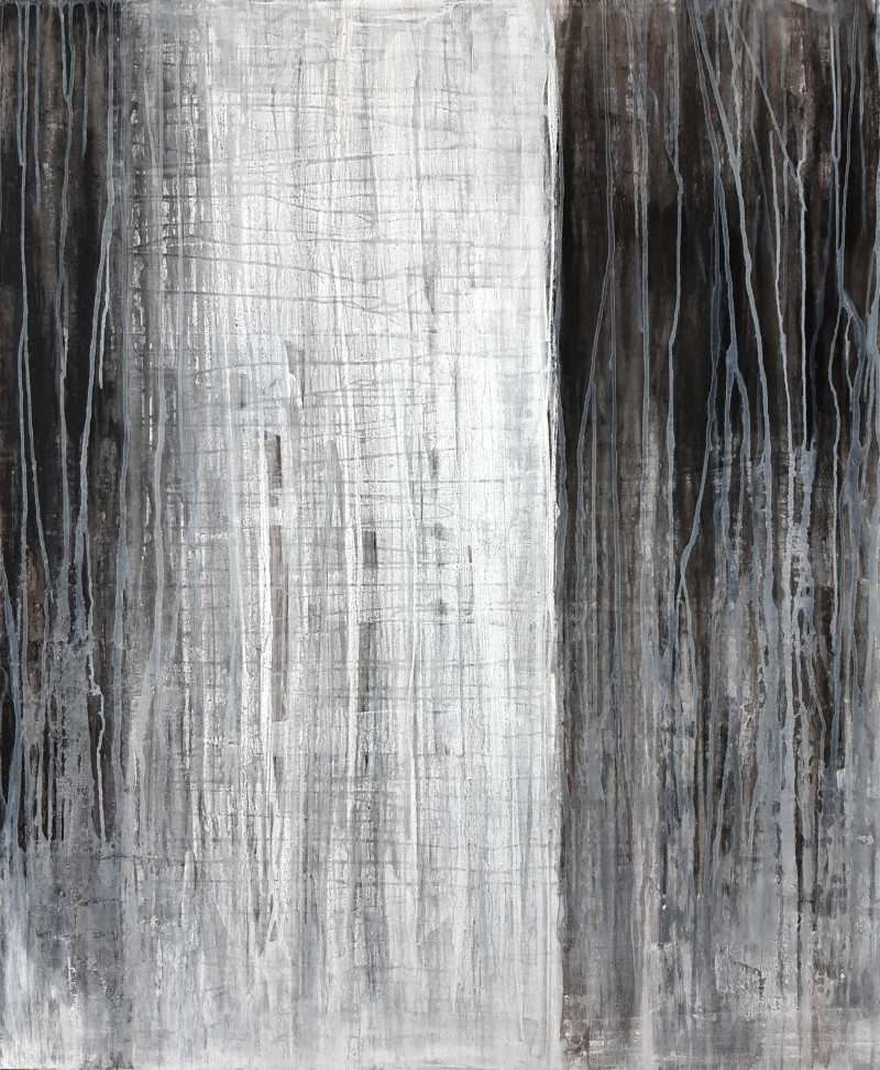 Egidijus Dapšas tapytas paveikslas Už balintos sienos, Abstrakti tapyba , paveikslai internetu
