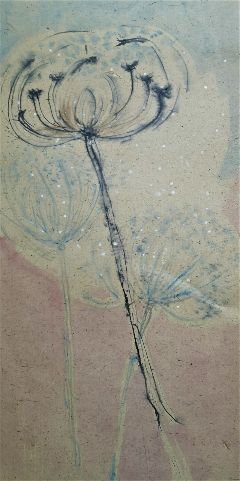 Jūra Vaškevičiūtė tapytas paveikslas Flowers 101, Kaligrafija - Rytų tapyba , paveikslai internetu