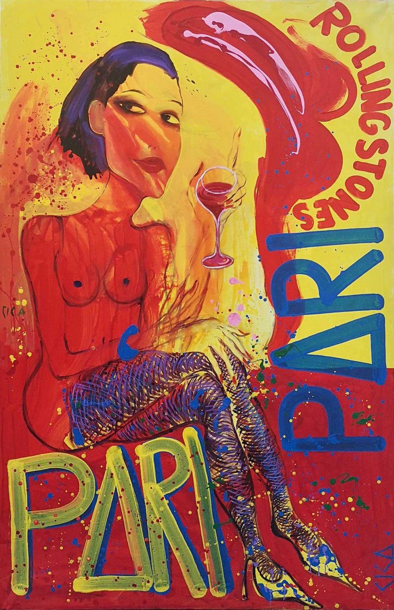 Linas Cicėnas tapytas paveikslas Pari Pari, Didelei erdvei , paveikslai internetu