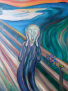 THE ROOP Through the Eyes of Edvard Munch original painting by Arnoldas Švenčionis. Expression