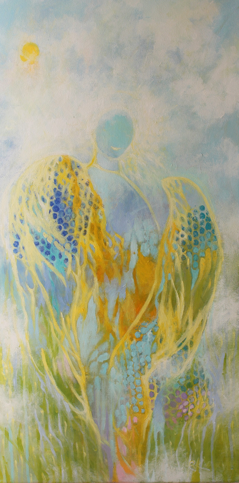 The Angel Of Spring original painting by Rasa Kondrusevičienė. Angels