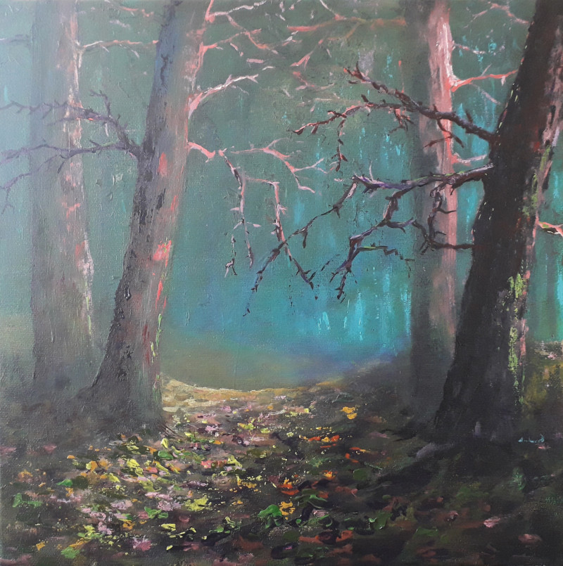 Trees original painting by Petras Beniulis. Landscapes