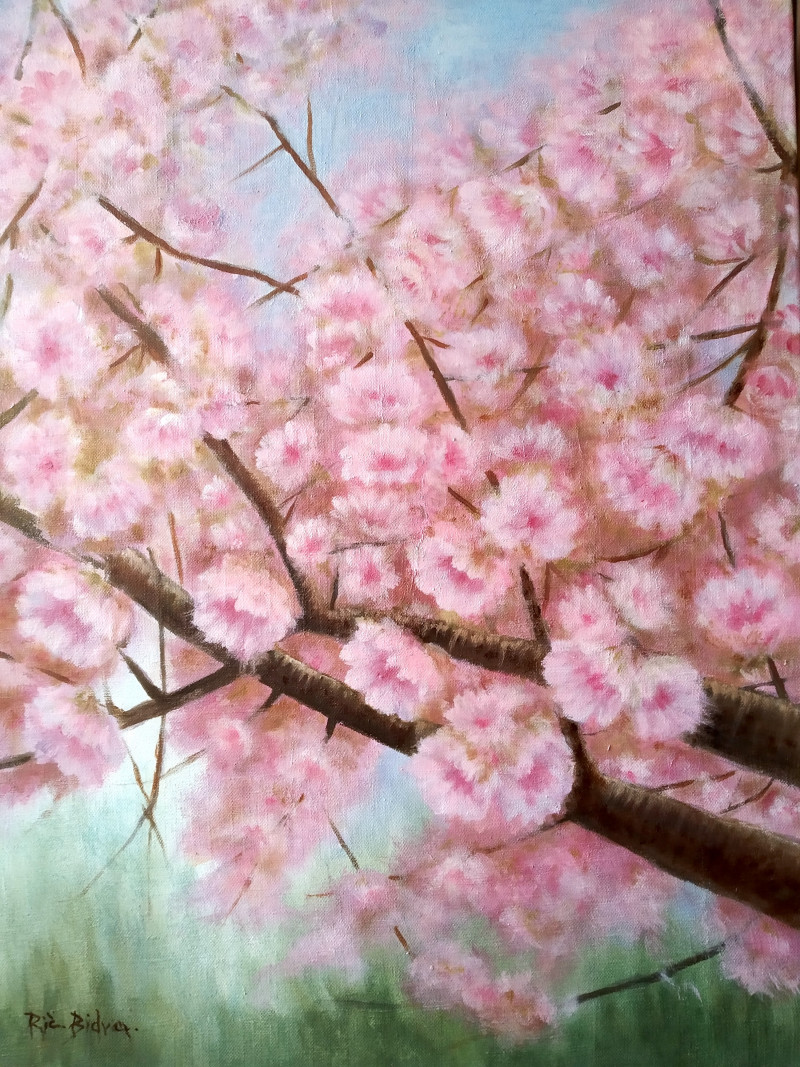 Ričardas Bidva tapytas paveikslas Pavasaris , Pavasariški , paveikslai internetu