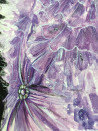 Daiva Karaliūtė-Smilgevičienė tapytas paveikslas Purple Fever, Mados iliustracija , paveikslai internetu