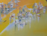 Laima Giedraitienė tapytas paveikslas Saulės miestas, Abstrakti tapyba , paveikslai internetu
